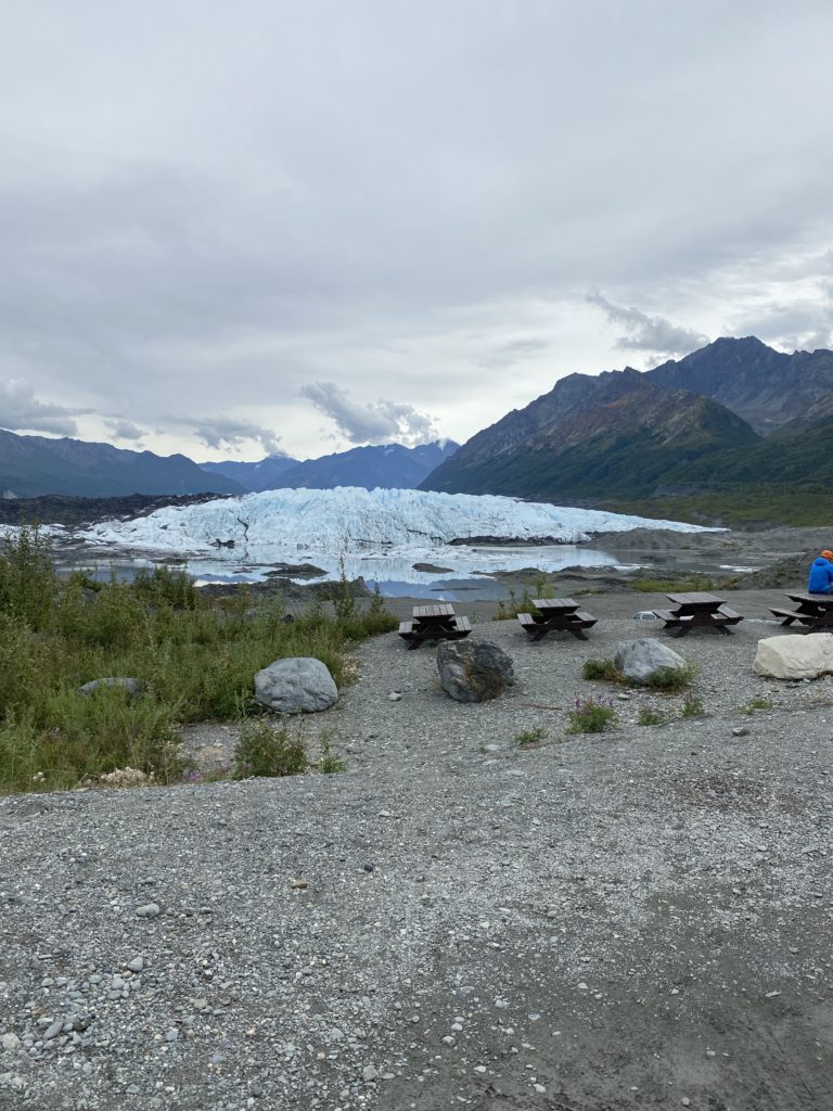 photo from the start of the tour of the glacier 